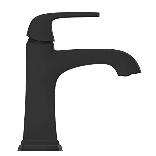 Pfister Bellance Bathroom Sink Faucet, Single Handle, Single Hole or 3-Hole, Matte Black Finish, LF042BLLB