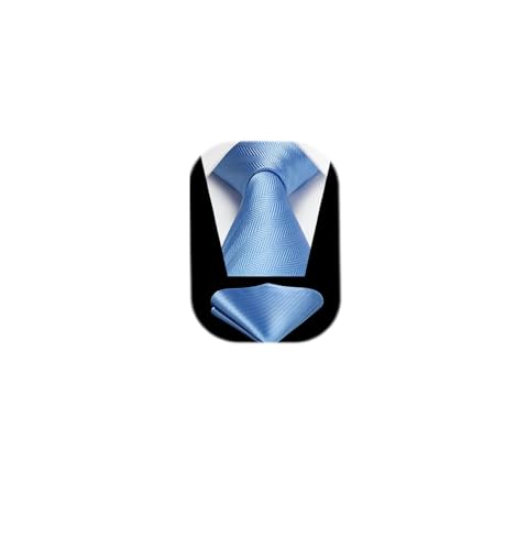 HISDERN Orange Ties for Men Wedding Burnt Orange Tie and Pocket Square Set Mens Sunset Luxury Silk Neckties Handkerchief Formal Necktie