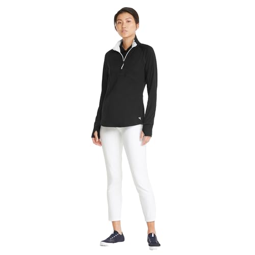 Puma Golf Women's Standard Gamer 1/4 Zip, Puma Black, Extra Small