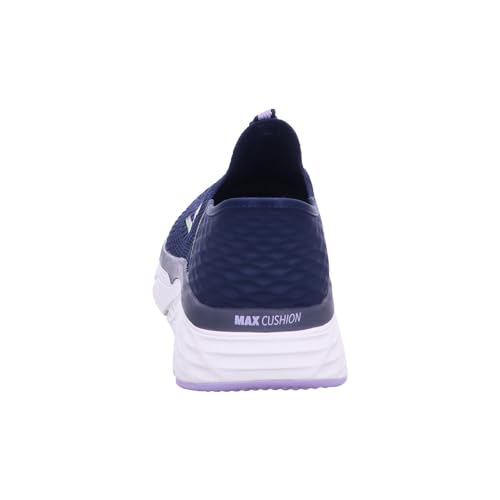 Skechers Women's Hands Free Slip-Ins Max Cushioning Elite-Smooth Transition Sneaker, Navy/Lavender, 7.5