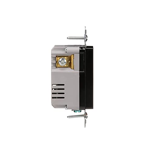 Eaton 3.6A USB Type A Charger with TR Duplex Receptacle 15A/125V, Black