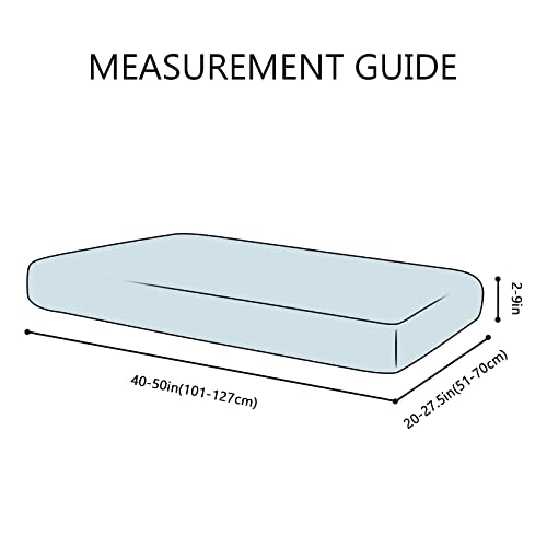 hyha Printing Sofa Couch Cushion Covers, Replacement Individual Seat Cushion Covers, Magic Sofa Covers Washable for Sectional Pets, Pattern Sofa Slipcovers (1 Cushion Loveseat, Sand Wavy)