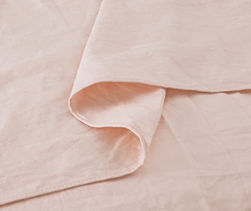 Chezmoi Collection Sinclair 2-Piece Ruffle Skirt Bedspread Set - French Country Chic Farmhouse - Twin, Blush