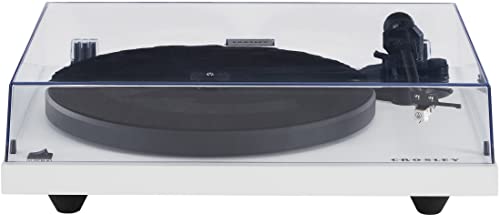 Crosley C6B-BK Belt-Drive Bluetooth Turntable Record Player with Adjustable Tone Arm, Black