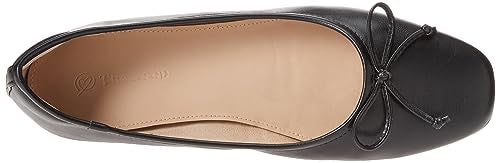 The Drop Women's Pepper Ballet Flat with Bow, Black, 12