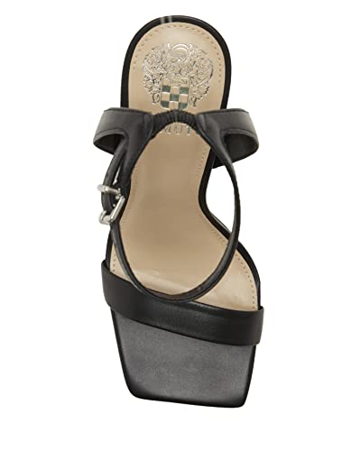 Vince Camuto womens Ankle-Strap Heeled Sandal, Black, 5.5 US