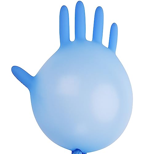 TitanFlex Nitrile Exam Gloves, Blue, 6-mil, Small, Box of 100, Heavy Duty Nitrile Gloves Disposable Latex Free, Powder Free, Medical Gloves, Cooking Gloves, Mechanic Gloves, Cleaning Gloves