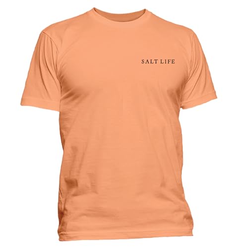 Salt Life Chasing Giants Short Sleeve Tee, Grapefruit, Small
