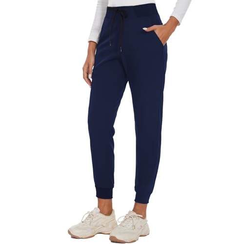 Shamyoy Scrub Pants for Women Jogger Yoga Scrub Pant (Small, Black)