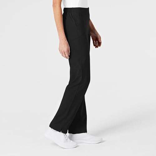 WonderWink W123 Women’s Flat-Front Double Cargo Pant — Galaxy Blue, 1X Tall