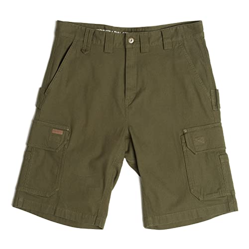 Smith's Workwear Men's Stretch Cargo Utility Short, Black Olive, 32
