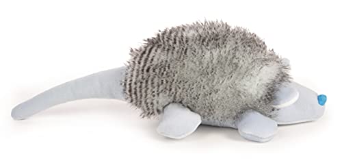 goDog Dinos Frills Squeaky Plush Dog Toy, Chew Guard Technology - Red, Large