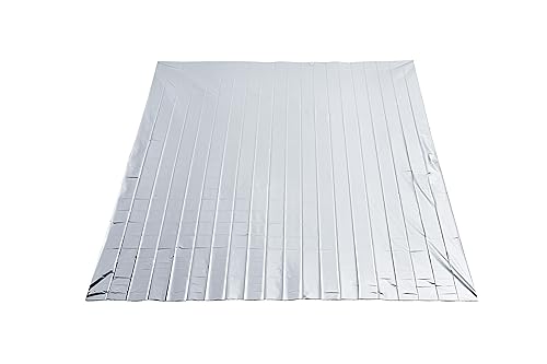 Swiss Safe Emergency Mylar Thermal Blankets + Bonus Space Blanket - Compact & Insulated for Cold Weather - Designed for NASA, Outdoor Camping, Survival, First Aid Car Kit - Silver, 4 Pack, XL
