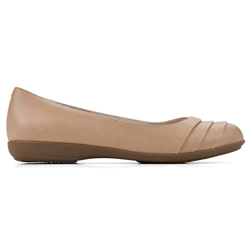 CLIFFS BY WHITE MOUNTAIN Clara Women's Ballet Flat, Dkblue/Fabric, 9.5 W