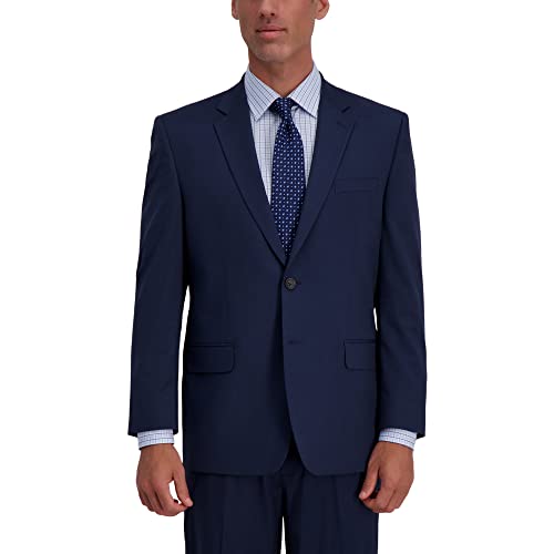 J.M. Haggar Men's Premium Stretch Classic Fit Suit Separate Coat-Regular and Big Sizes, Navy Blue, 48 Extra Tall