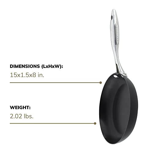Scanpan Professional 8” Fry Pan - Easy-to-Use Nonstick Cookware - Dishwasher, Metal Utensil & Oven Safe - Made in Denmark