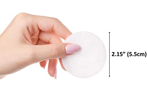 Cliganic Premium Cotton Rounds for Face (300 Count) - Makeup Remover Pads, Hypoallergenic, Lint-Free | 100% Pure Cotton (Packaging May Vary)