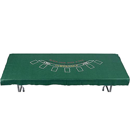 Amscan Craps Party Table Cover, 37" x 6', 1 piece, Green