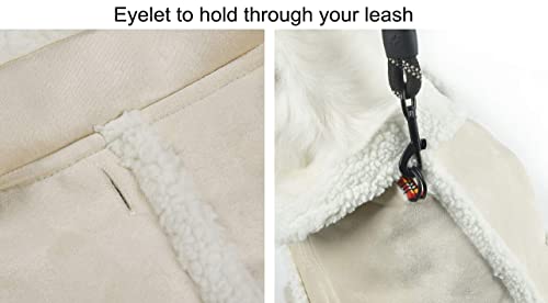 XUANQIFC Dog Winter Jacket, Warm Windproof Dog Sweaters for Small Dogs, Thick Apparelf Fleece Dog Coat for Medium Large Dogs (X-Small)