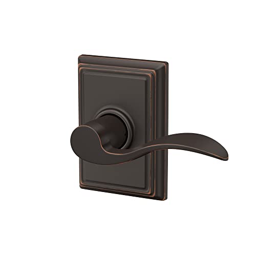 SCHLAGE F40ACC626CEN Century Collection with Accent Privacy Lever, Satin Chrome