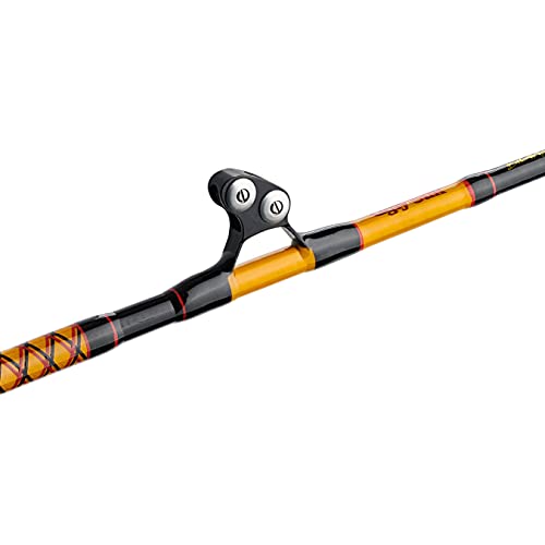 Ugly Stik Bigwater Stand Up Conventional Fishing Rod, Black/Red/Yellow, 5'6" - Extra Heavy - 1pc