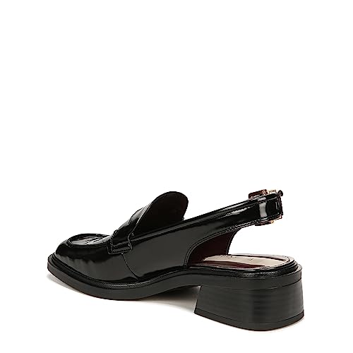 Franco Sarto Womens Giada Slingback Loafer Black Gloss 10 M