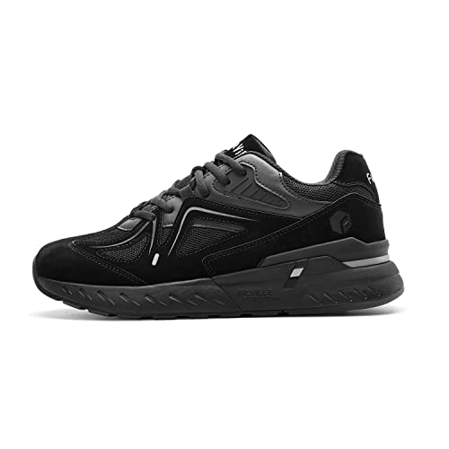 FitVille Women's Extra Wide Walking Shoes Wide Width Sneakers for Flat Foot Plantar Fasciitis Heel Pain Relief - Rebound Core All Black