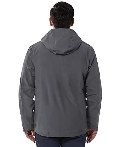 33,000ft Men's Waterproof 3-in-1 Ski Jacket, Warm Mountain Windbreaker Snow Rain Jackets Winter Coat with Puffer Jacket