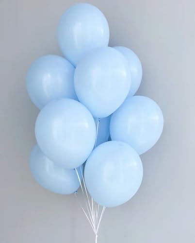 MOXMAY 100pcs Blue Balloons Chrome Blue Balloons 10inch Metallic Balloons for Birthday Party Decoration Wedding Baby Shower Christmas(Blue Balloons)