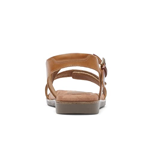 Cobb Hill Women's Zion 2 Piece Sandal, Vanilla Leather, 8.5