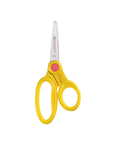 Westcott 5’’ Pointed Safety Scissors For Kids, Assorted, Pack of 12 (14872)