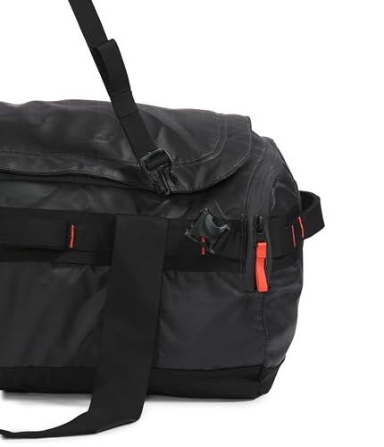 The North Face Base Camp Voyager Duffel?42L, Asphalt Grey/Radiant Orange
