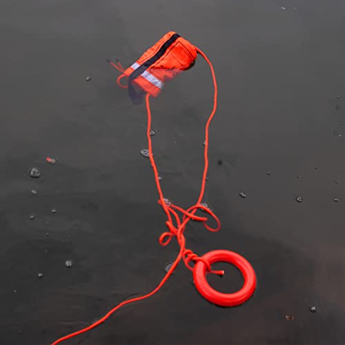NTR Water Rescue Throw Bag with 50 Feet of Rope in 3/10 Inch Tensile Strength Rated to 1844lbs, Throwable Device for Kayaking and Rafting, Safety Equipment for Raft and Boat
