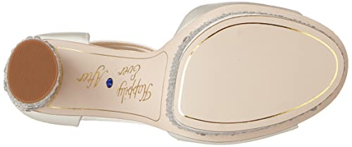 Jessica Simpson Women's Everyn Platform Sandal Heeled, White, 12