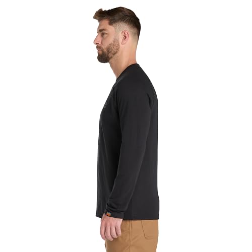 Timberland PRO Men's Core Refelctive PRO Logo Long-Sleeve T-Shirt, Black