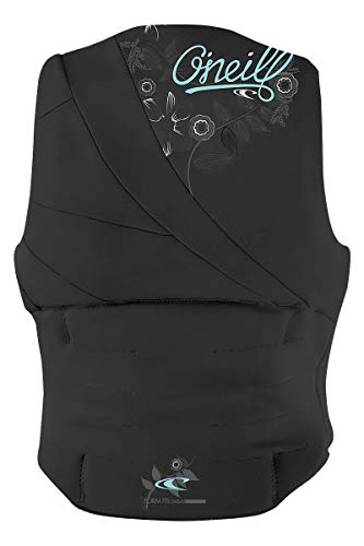 O'Neill Women's Siren USCG Life Vest, Black/Black/Black, 6