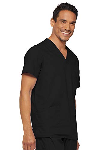 Dickies mens EDS Signature V-Neck Scrub Top Wine Medium