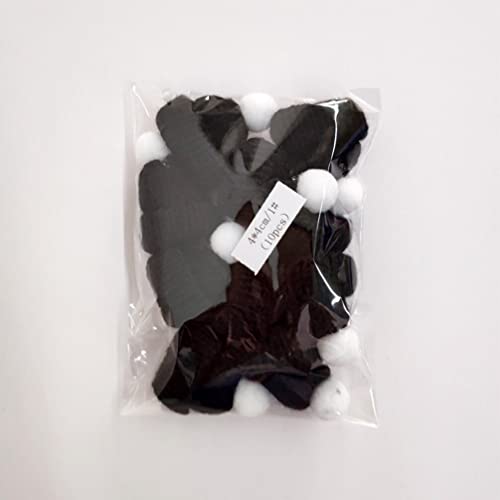 PRETYZOOM Christmas Knitting Hats - Santa Doll Hat, Lollipop Hats, Wine Bottle Hat for DIY Craft Decoration (10pcs, Black)