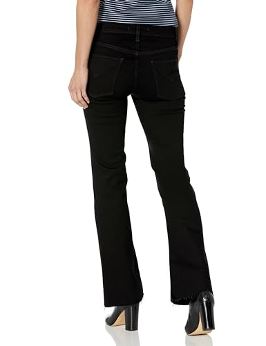 Hudson Jeans Women's NICO MID-Rise Bootcut Barefoot, Black, 29
