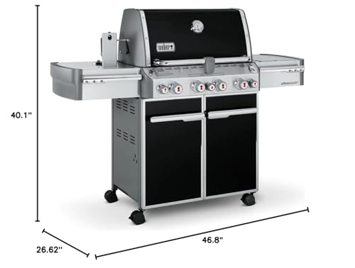 Weber Summit E470 Liquid Propane Gas Grill, Black