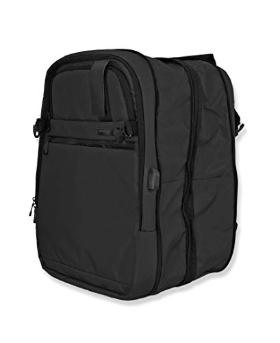 Duchamp Getaway Expandable Carry-On Backpack Suitcase (Black)