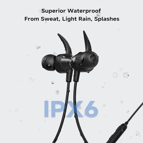 CXK Neckband Bluetooth Headphones, Bluetooth 5.3 Wireless Headphones 80Hrs Extra Long Playtime Stereo Bass in-Ear Headsets with Mic, IPX6 Waterproof Earbuds, Neckband Earphones for Sport, Business