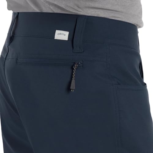 Orvis Mens Classic Collection Lightweight 5 Pocket Trek Pant (US, Waist Inseam, 34, 34, Regular, Regular, Navy Blue)