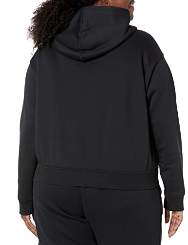 Amazon Essentials Women's Crop Hoodie Sweatshirt (Available in Plus Size), Eggshell White, 5X
