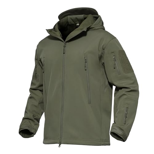 MAGCOMSEN Tactical Jackets for Men Military Army Jacket Soft Shell Jacket Skiing Jacket Snow Jacket Winter Coats Outwear Hunting Jacket Waterproof Jacket
