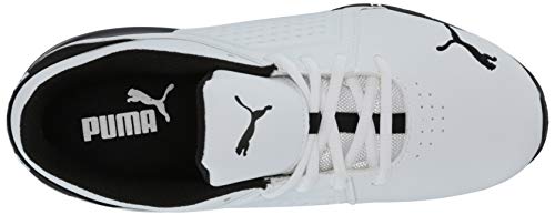 PUMA Men's Viz Runner, Puma White-Puma Black, 7