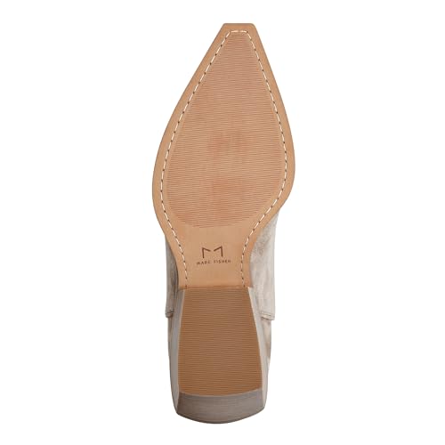 Marc Fisher LTD Women's Roselle Western Boot, Chic Cream 150, 11