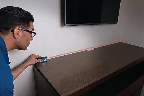 BOSCH GLM 50 C 165 Ft Laser Distance Measure, Includes 2 AAA Batteries, Hand Strap, Target Cards, & Pouch