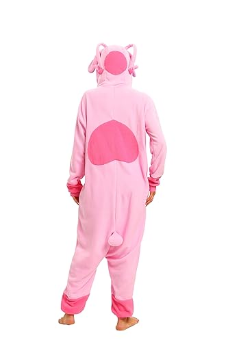 LABULA Slim Fit Unisex Adult Onesie Animal Pajamas Halloween Cosplay Sleepwear Yellow