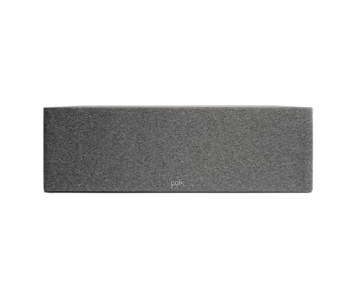 Polk Audio Reserve Series R400 Large Center Channel Loudspeaker, 1" Pinnacle Ring Tweeter & Dual 4" Turbine Cone Woofers, Hi-Res Certified, Dolby Atmos & IMAX Enhanced, Wall Mountable, Black